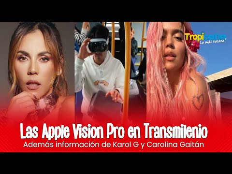 Las Apple Vision Pro en Transmilenio