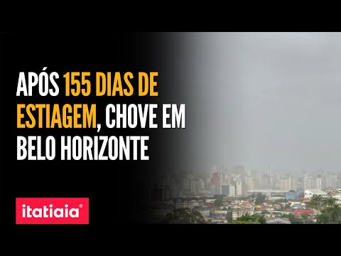 BELO HORIZONTE REGISTRA CHUVA APÓS 5 MESES DE ESTIAGEM