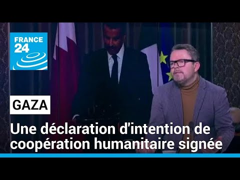 Gaza : une déclaration d'intention de coopération humanitaire signée par le Qatar et la France