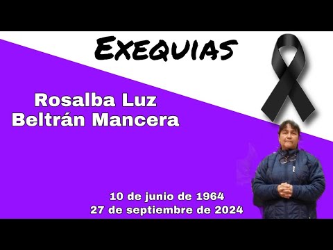 Exequias Rosalba Luz Beltran Mancera Santuario Nuestra Señora Del Rosario de Junín Colombia