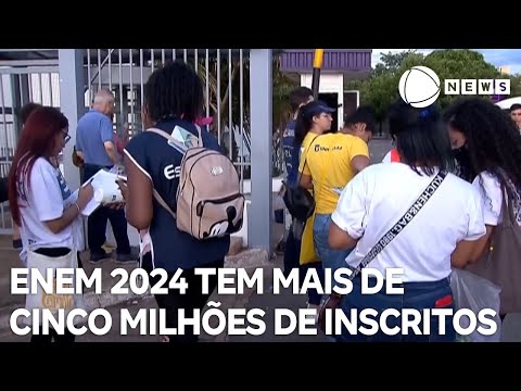 Enem 2024 tem mais de cinco milhões de participantes inscritos