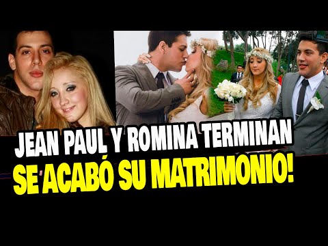 JEAN PAUL Y ROMINA GACHOY PONEN FIN A SU MATRIMONIO DE 8 AÑOS Y SE DIVORCIAN