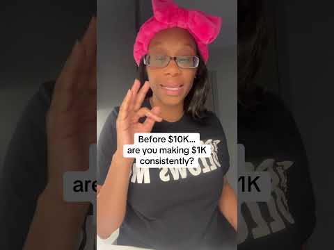 Before You Try to Make $10K… Hit $1K First (Most People Skip This)