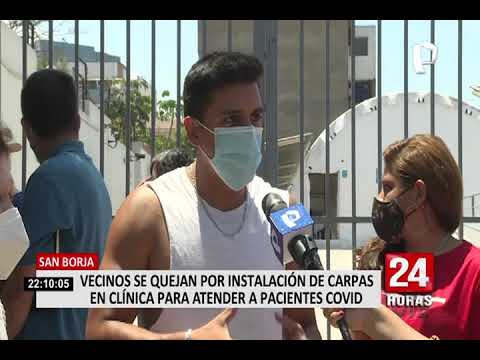 San Borja: vecinos denuncian instalación de camas de pacientes COVID-19 cerca a sus viviendas