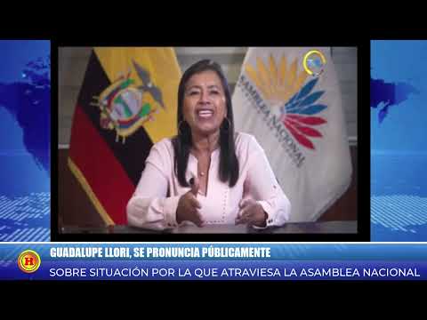 Guadalupe Llori, presidenta de la Asamblea Nacional, se pronuncia