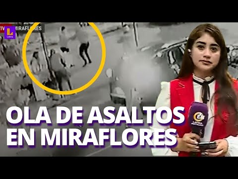Delincuentes asaltan a vecinos que paseaban en parque de Miraflores: Ya van 8 asaltos  en un mes