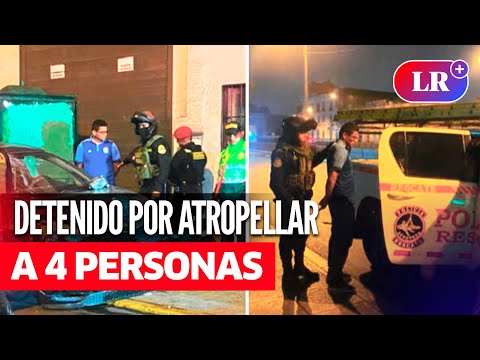CERCADO DE LIMA: chofer es detenido TRAS ATROPELLAR a dos policías y dos menores | #LR
