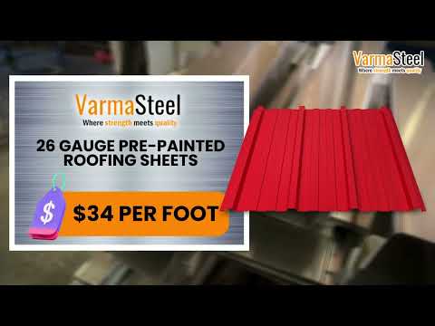 GET YOUR ROOFING MATERIALS AT THE  NUMBER 1 SUPPLIER - VARMA STEEL!
