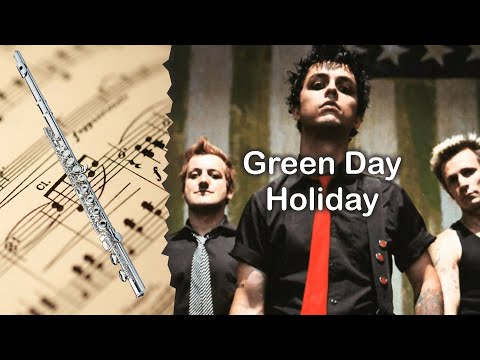 ? Partitura Green Day - Holiday Flauta Traversa