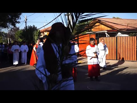 Catholics in Chile celebrate Palm Sunday with procession
