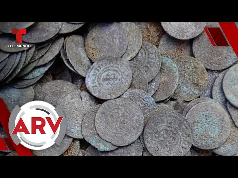 Hombre halla tesoro del siglo XV valuado en miles de dólares | Al Rojo Vivo | Telemundo
