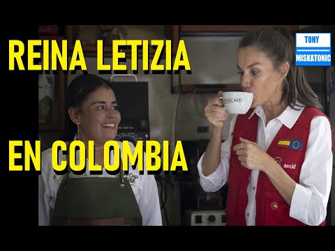 REINA LETIZIA DE ESPAÑA DE GIRA EN COLOMBIA.