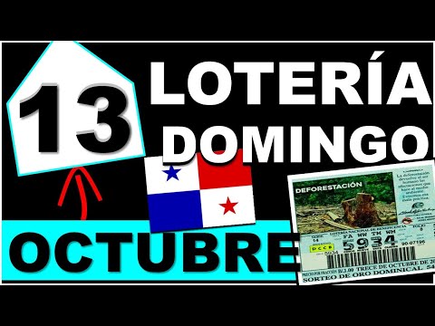 Resultados Sorteo Loteria Domingo 13 de Octubre 2024 Loteria Nacional de Panama Sorteo Hoy Dominical