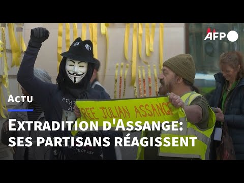 Julian Assange se rapproche d'une extradition aux Etats-Unis: réactions de partisans | AFP