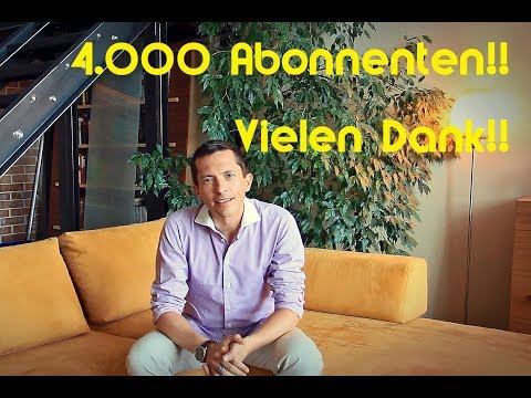 4.000 Abonnenten!! :-) Vielen Dank an Euch!!