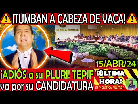 TUMBAN A CABEZA DE VACA ¡ ADIOS a su PLURINOMINAL !