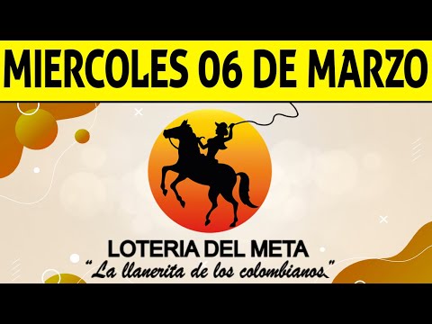 Resultados Lotería del META del Miércoles 6 de Marzo de 2024  PREMIO MAYOR