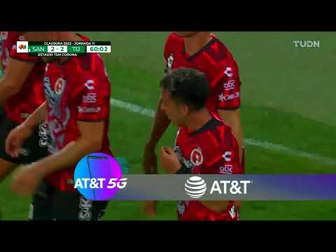 Gol de Lucas Rodríguez | Santos 2-2 Xolos | Liga BBVA MX - Clausura 2023 - Jornada 11