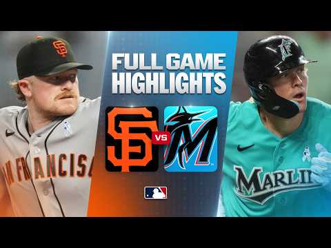 GIANTS vs MARLINS Full 경기 하이라이트 (6/21/26) | MLB 하이라이트