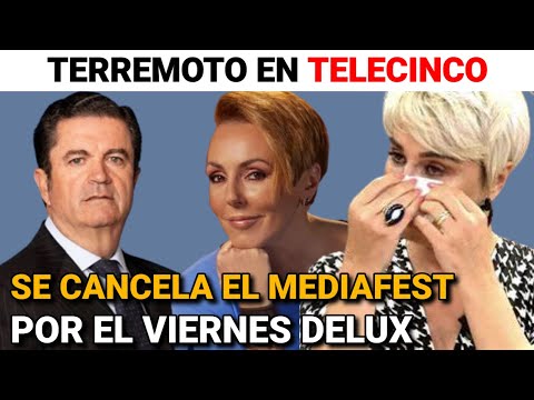 TERREMOTO en Telecinco CANCELA el MEDIAFEST por el DELUX y el CONCURSO 25 palabras al SABADO