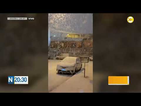 Empezó a nevar en Ushuaia, Tierra del Fuego ?N20:30?09-04-24