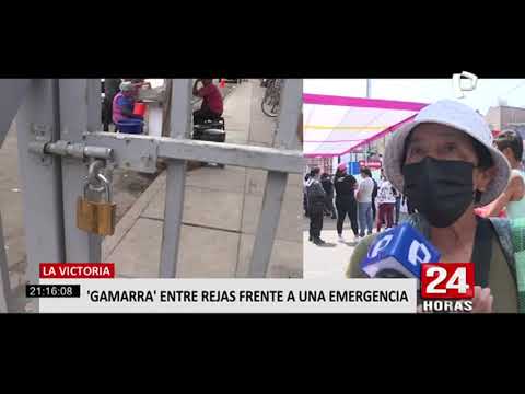La Victoria: Bomberos cortan reja para atender emergencia en Gamarra