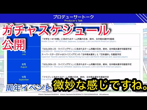 キャプテン翼たたかえドリームチーム vol.141 ガチャスケジュール公開。周年イベント微妙な感じですね。