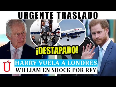 Harry ATERRIZA en Londres por ESCÁNDALO MUNDIAL de William LLAMADA URGENTE de Carlos, Kate Middleton