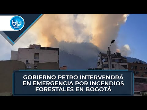 Gobierno Petro intervendrá en emergencia por incendios forestales en Bogotá