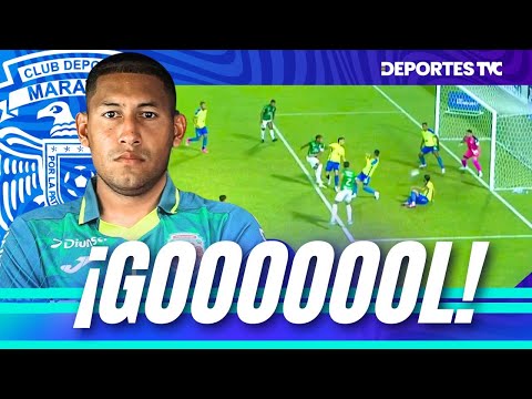 ¡Gol de Javier Rivera! Marathón en menos de nueve minutos ya saca ventaja de dos ante Olancho FC