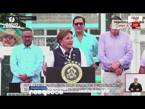 Presidenta Castro inaugura un Centro de Atención al Migrante en Danlí / Radio América