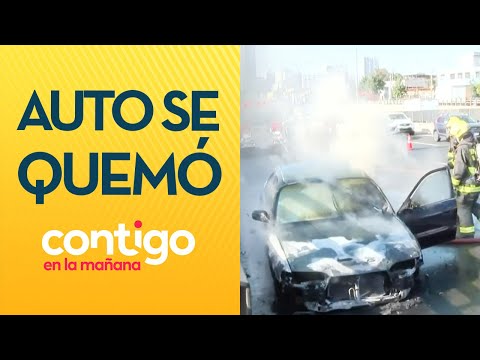 LO COMPRÓ POR FACEBOOK: Automóvil se quemó en plena autopista - Contigo en la Mañana