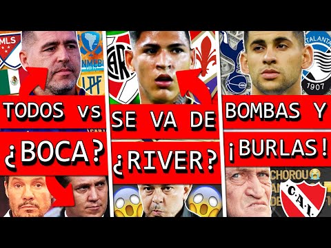 ¡ARDE BOCA! ¿Renuncia a LIBERTADORES y va CONCACAF+ FURIA vs LIGA y AFA+ ¿CARRASCAL se va de RIVER