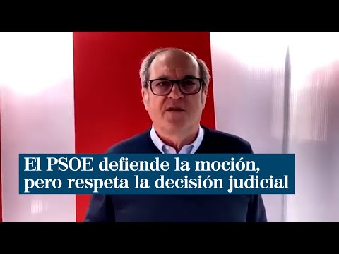 El PSOE defiende la moción, pero respeta la decisión judicial sobre el 4-M