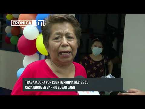 Nueva casa: Le cambian la vida a trabajadora por cuenta propia de Managua - Nicaragua