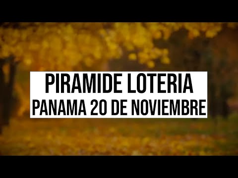 Pirámides de la suerte para el Domingo 20 de Noviembre 2022  Lotería de Panamá