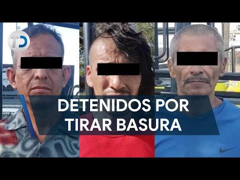 Detienen a tres por tirar basura y los ligan con al menos 10 robos en Monterrey