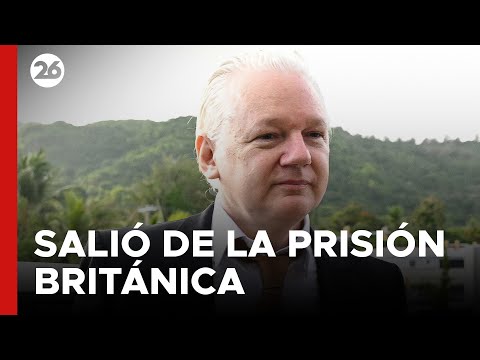 Julian Assange salió de prisión tras un acuerdo de culpabilidad y ya dejó el Reino Unido