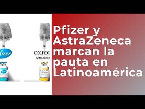 Vacunas Pfizer y Astrazeneca marcan la pauta de la vacunación en Latinoamérica