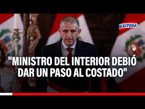 Inseguridad ciudadana: El ministro del Interior debió dar un paso al costado, afirma José Cueto