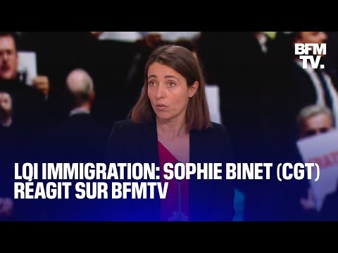 Loi immigration: l'interview de Sophie Binet (CGT) sur BFMTV