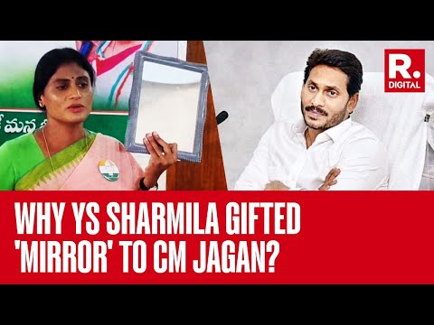 YS Sharmila Sends Mirror To Brother Jagan Reddy With A Message | Andhra Pradesh Lok Sabha Elections