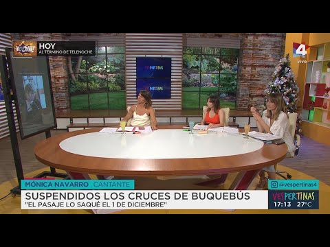 Vespertinas - Mónica Navarro varada en Argentina: suspendidos los cruces de Buquebus