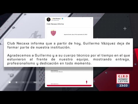 Necaxa destituye a Memo Vázquez