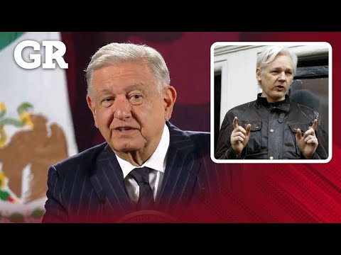 Reitera AMLO alegr a por libertad de Assange