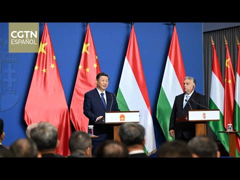 Presidente chino y primer ministro húngaro ofrecen rueda de prensa conjunta