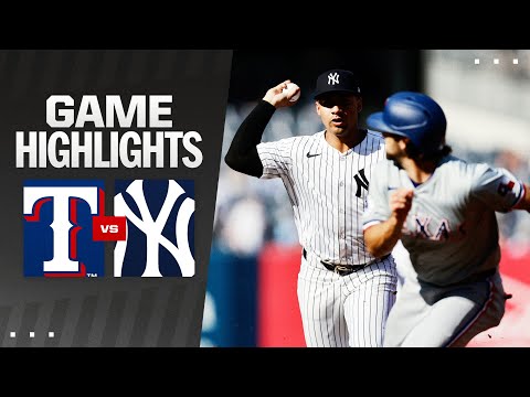 Rangers vs. Yankees Game 2 Highlights (8/10/24) | MLB Highlights