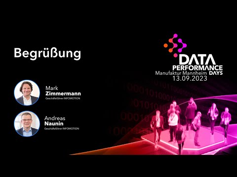 Begrüßung bei den Data Performance Days 2023