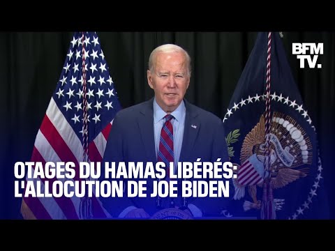Ce n'est qu'un début: Joe Biden s'exprime sur la première libération d'otages du Hamas