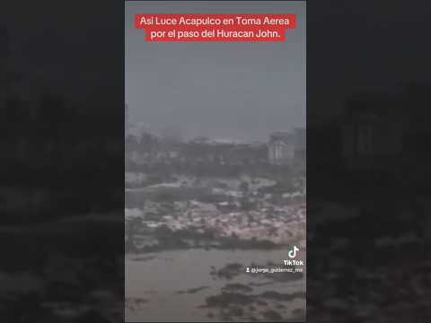 Así se ve #acapulco #guerrero en #toma #aérea x #paso #huracan #john #viralvideos #shorts #clima